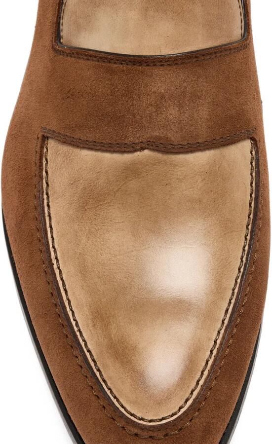 Bontoni Suède loafers Bruin - Foto 3