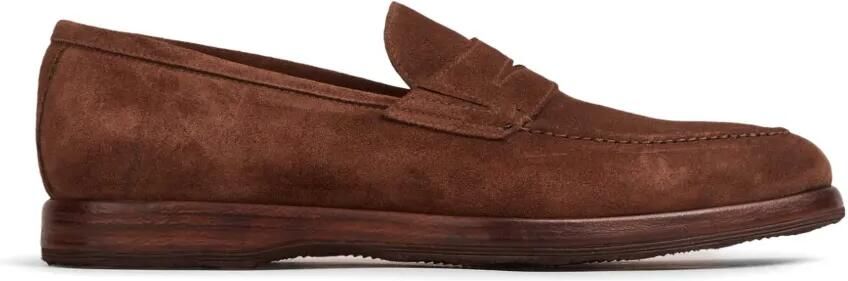 Bontoni Welt suède loafers Bruin