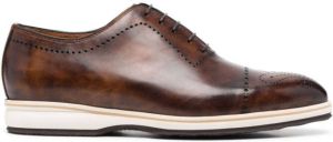 Bontoni Gelakte brogues Bruin