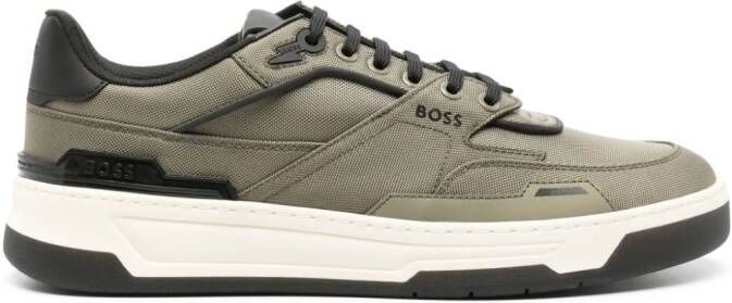 BOSS Baltimore sneakers met panelen Groen