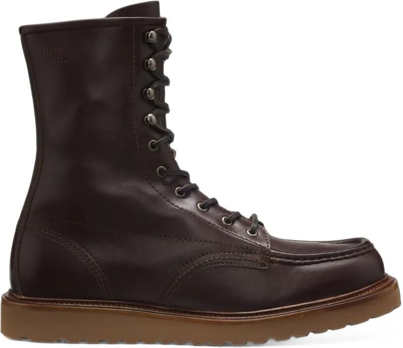 BOSS By Beckham leren veterlaarzen Bruin
