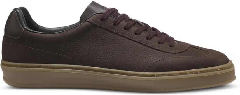 BOSS By Beckham sneakers van bewerkt leer Bruin