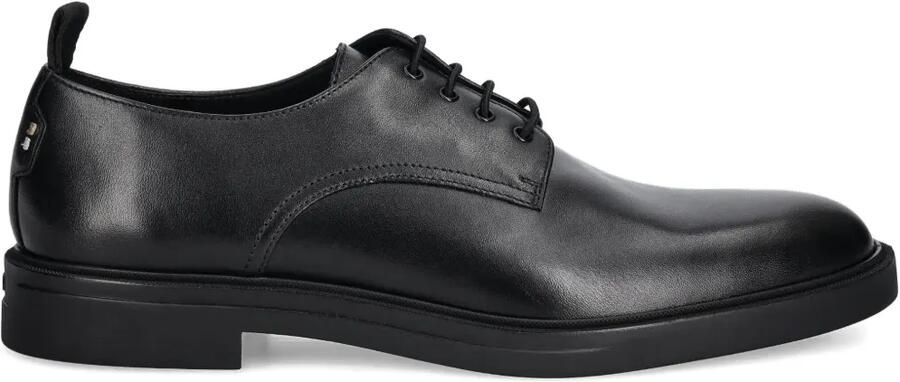 BOSS Calev leren veterschoenen Zwart