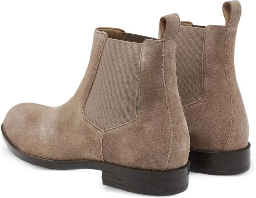 BOSS Chelsea suède laarzen met elastische vlakken Beige - Foto 2