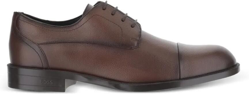 BOSS Derby schoenen van bewerkt leer met kapneus Bruin