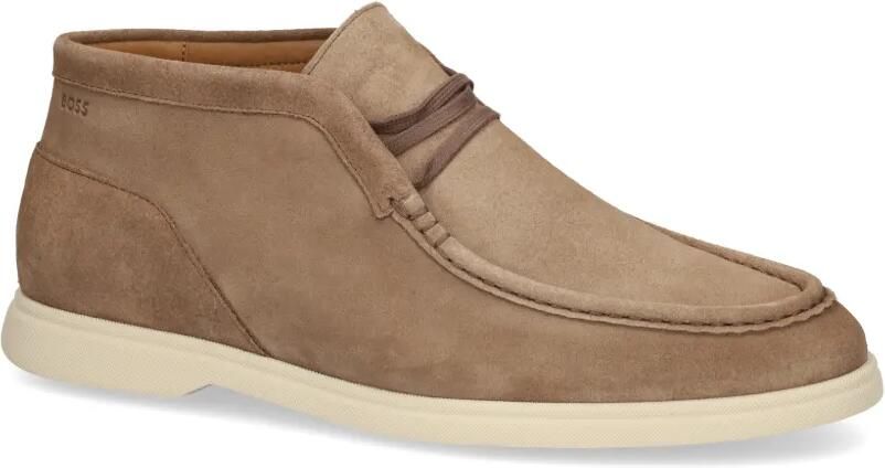 BOSS Desert suède laarzen met stikseldetails Beige - Foto 4