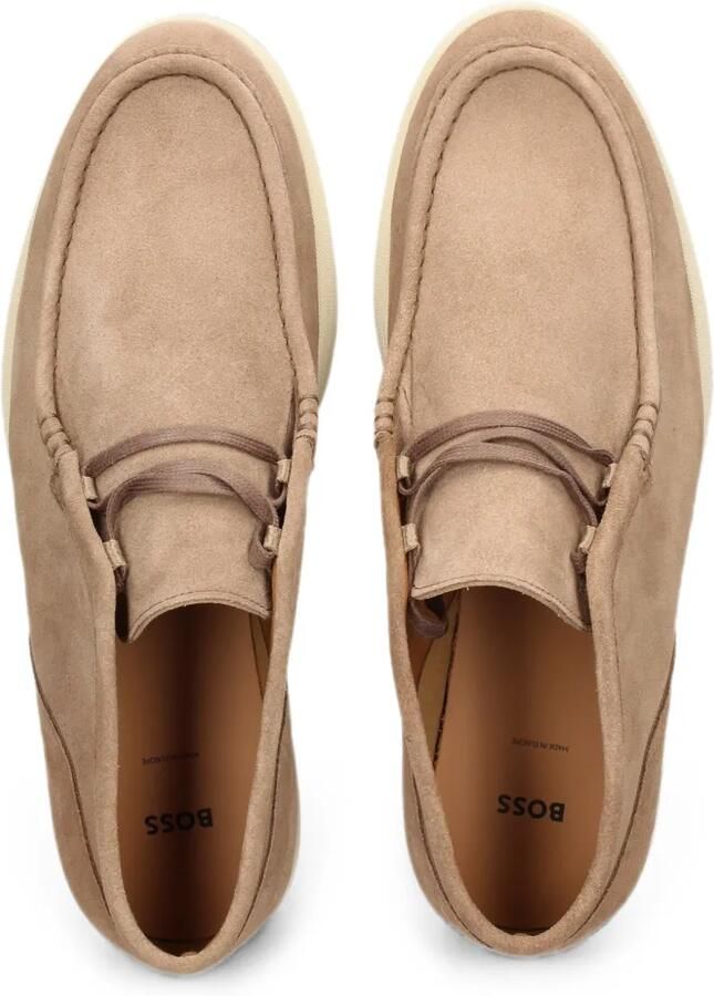 BOSS Desert suède laarzen met stikseldetails Beige - Foto 2