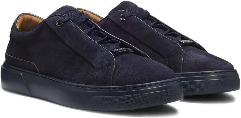 BOSS Gary suède sneakers Blauw - Foto 4