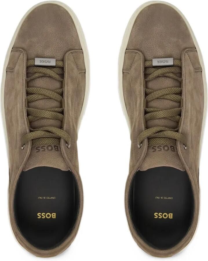 BOSS Gary trainers in nubuck Groen - Foto 2
