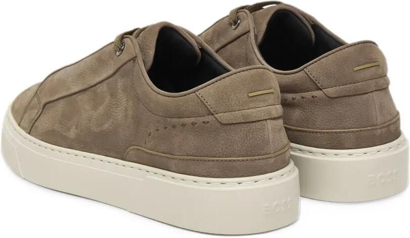BOSS Gary trainers in nubuck Groen - Foto 3