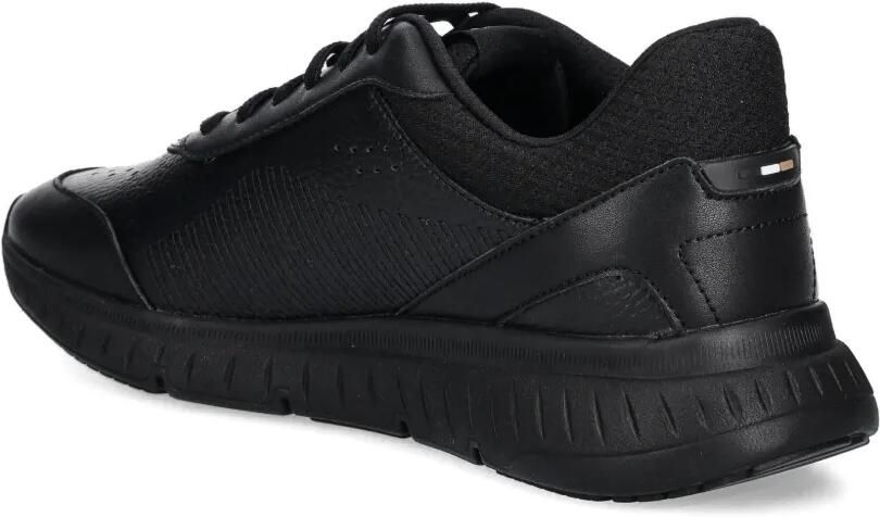 BOSS Geperforeerde leren sneakers Zwart - Foto 3