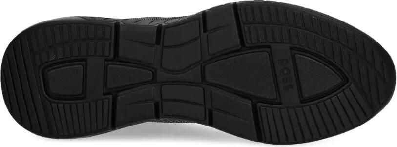 BOSS Geperforeerde leren sneakers Zwart - Foto 5
