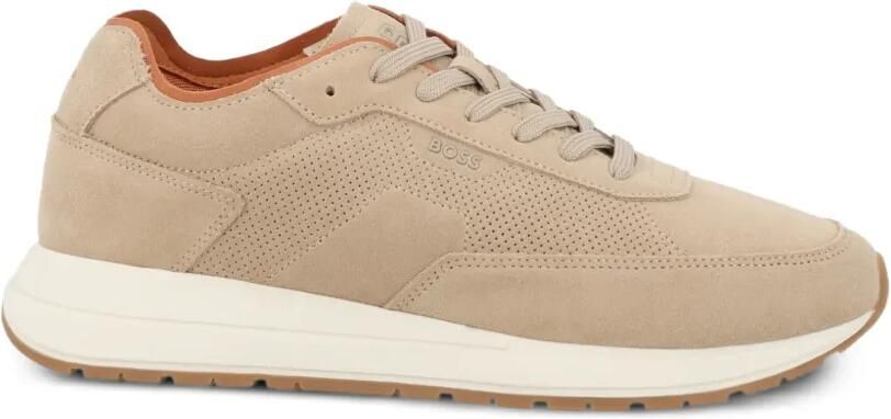 BOSS Geperforeerde sneakers Beige