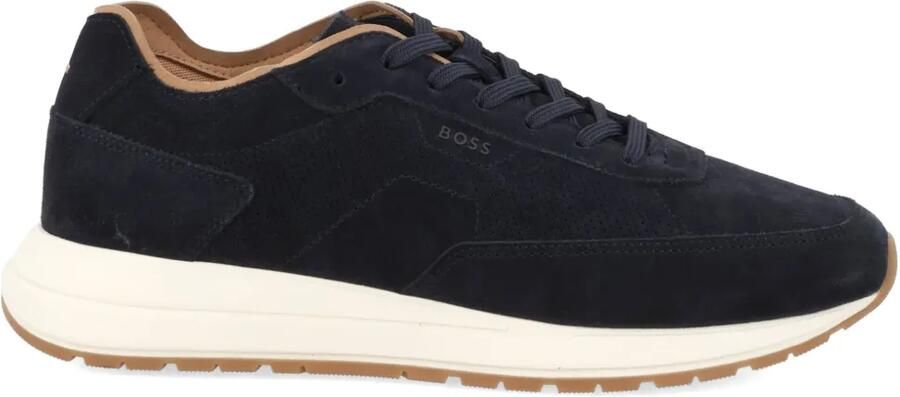 BOSS Geperforeerde sneakers Blauw