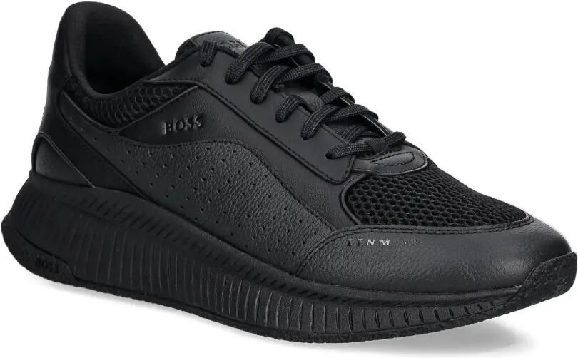 BOSS Geperforeerde sneakers met mesh Zwart - Foto 2