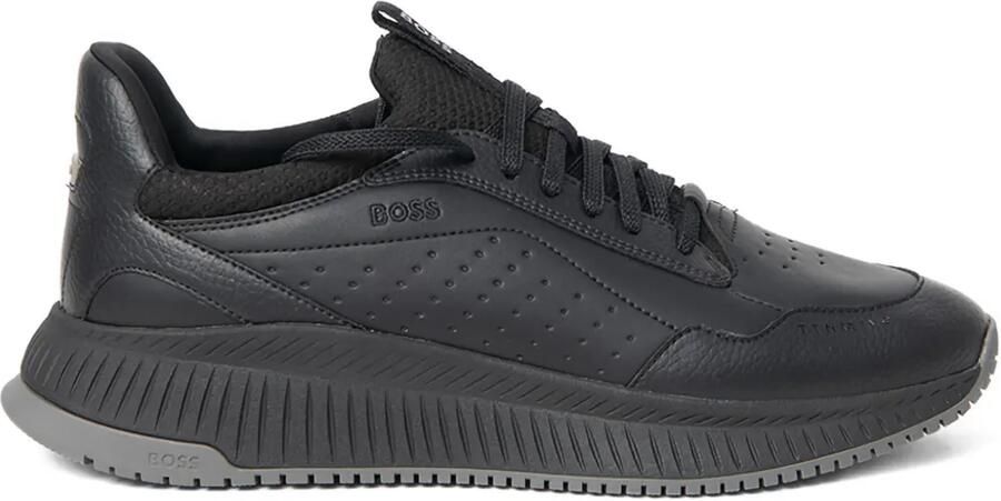 BOSS Geperforeerde sneakers Zwart