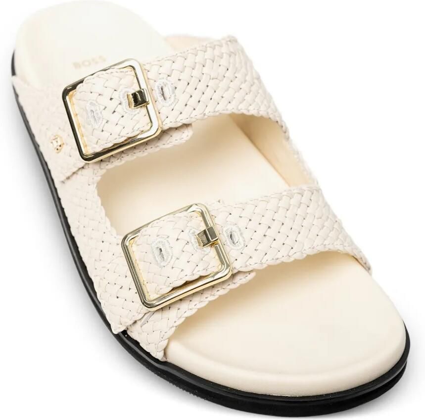 BOSS Geweven sandalen met gespsluiting Beige - Foto 2