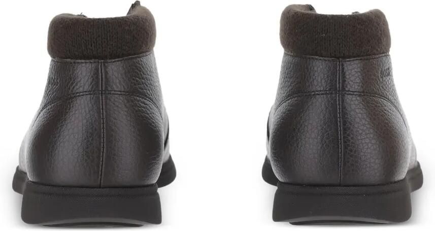 BOSS Desert boots van bewerkt leer Bruin - Foto 3