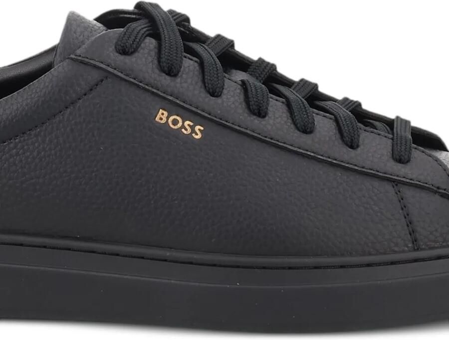 BOSS grained-leather sneakers Zwart - Foto 2