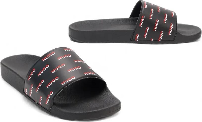BOSS Italiaanse slippers met logo Zwart - Foto 2
