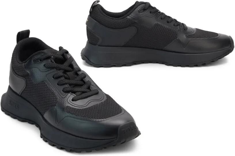 BOSS Jonah Runn mesh sneakers met vlakken Zwart - Foto 2