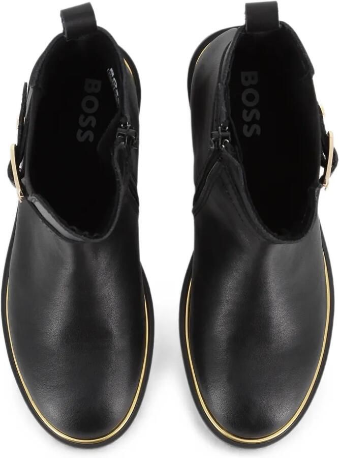 BOSS Kidswear Enkellaarzen met gespdetail Zwart - Foto 3