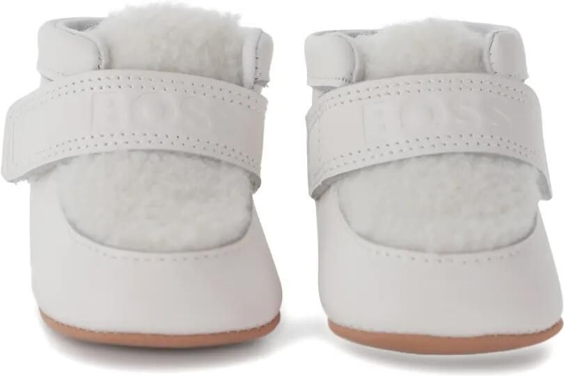 BOSS Kidswear Enkellaarzen met klittenband Wit - Foto 3