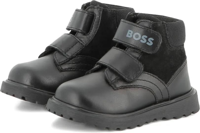 BOSS Kidswear Enkellaarzen met klittenband Zwart - Foto 5
