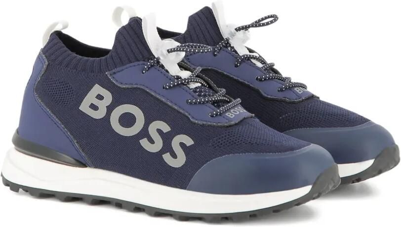 BOSS Kidswear Gebreide sneakers Blauw
