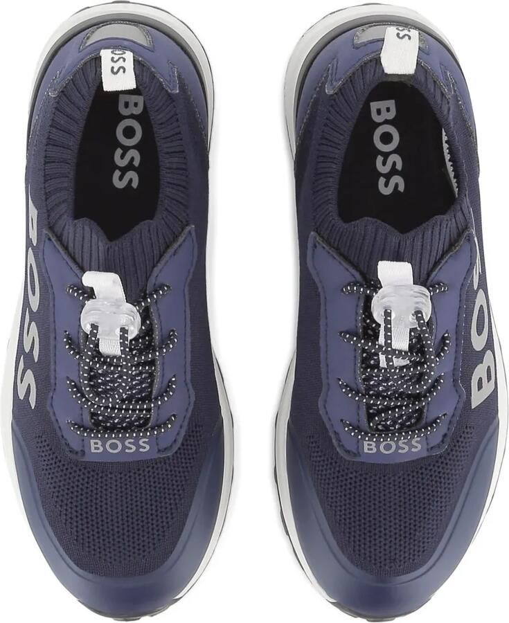 BOSS Kidswear Gebreide sneakers Blauw - Foto 2