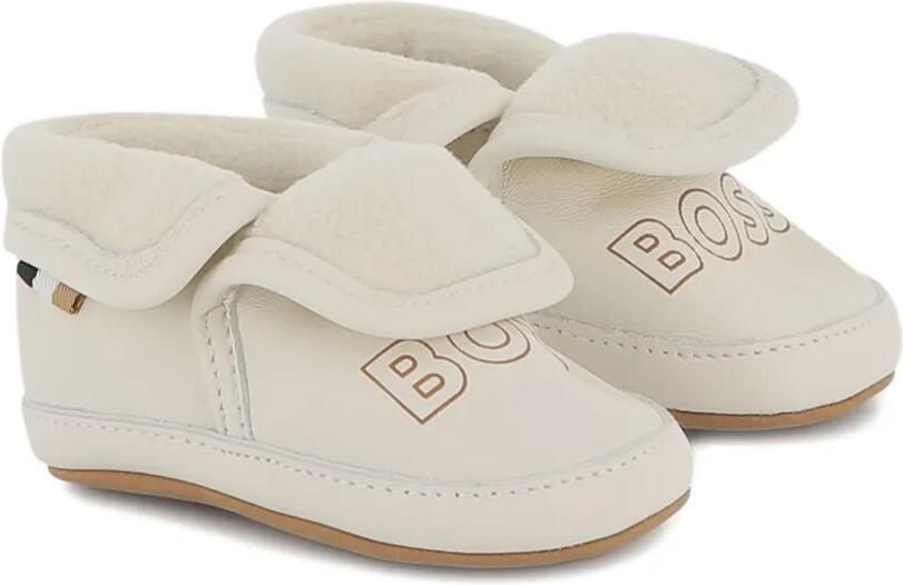 BOSS Kidswear Leren laarzen met lammy voering Wit - Foto 1