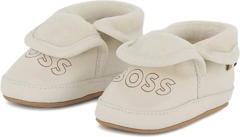 BOSS Kidswear Leren laarzen met lammy voering Wit - Foto 4