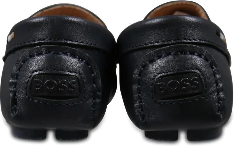 BOSS Kidswear Leren loafers Blauw - Foto 3