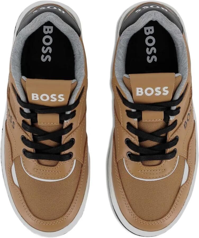 BOSS Kidswear Leren sneakers Bruin - Foto 2