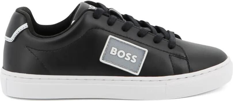 BOSS Kidswear Leren sneakers Zwart - Foto 5