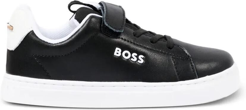 BOSS Kidswear Leren sneakers Zwart - Foto 5