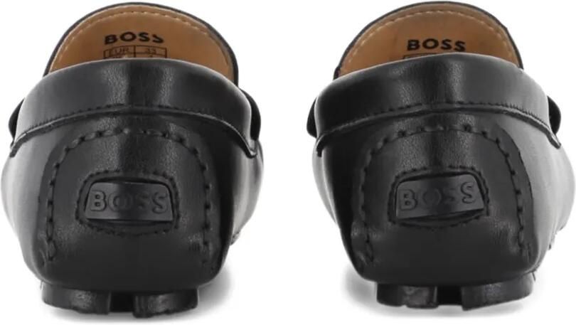 BOSS Kidswear Loafers met logo-reliëf Zwart - Foto 3