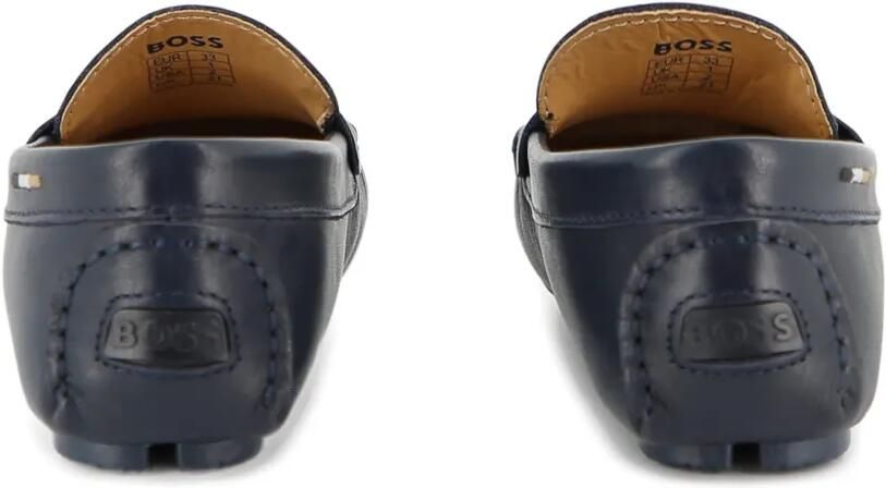 BOSS Kidswear Loafers met logodetail Blauw - Foto 3