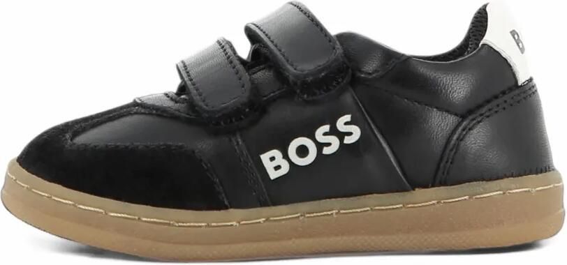 BOSS Kidswear logo-print touch-strap sneakers Zwart - Foto 5