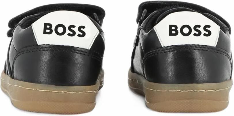 BOSS Kidswear logo-print touch-strap sneakers Zwart - Foto 3