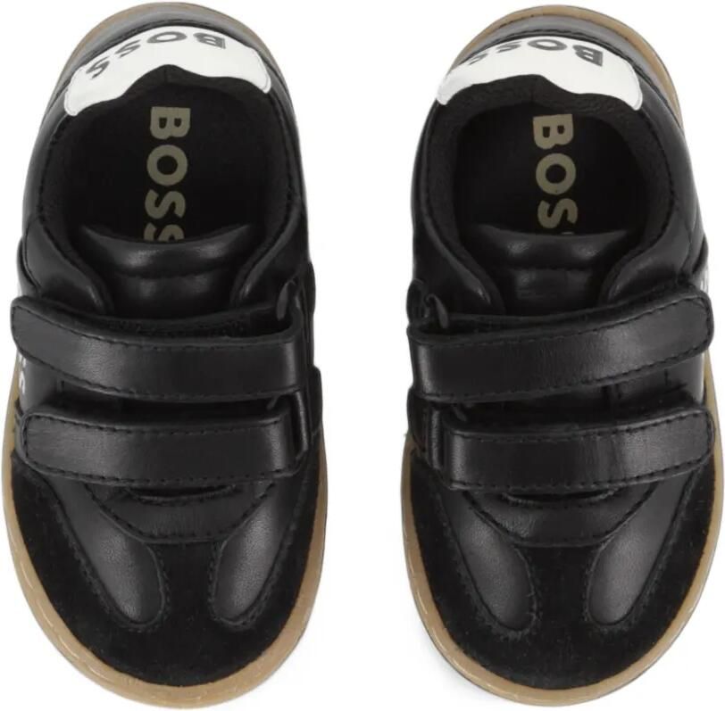 BOSS Kidswear logo-print touch-strap sneakers Zwart - Foto 2