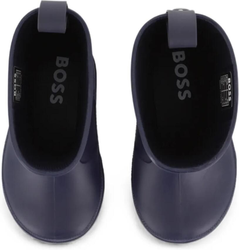 BOSS Kidswear logopatch Rain laarzen Blauw - Foto 4