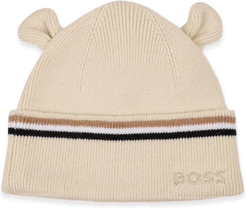BOSS Kidswear Muts en laarzen met streep-detail Beige - Foto 2