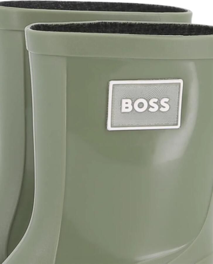 BOSS Kidswear Regenlaarzen met logopatch Groen - Foto 3