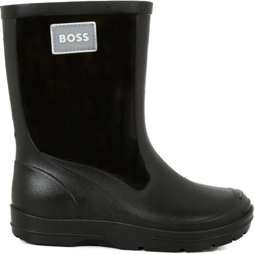 BOSS Kidswear Regenlaarzen met logopatch Zwart - Foto 2