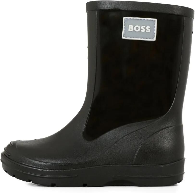 BOSS Kidswear Regenlaarzen met logopatch Zwart - Foto 3