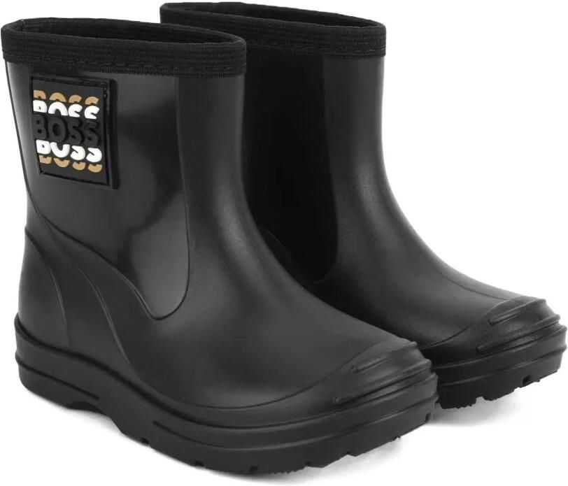 BOSS Kidswear Regenlaarzen met logopatch Zwart - Foto 3