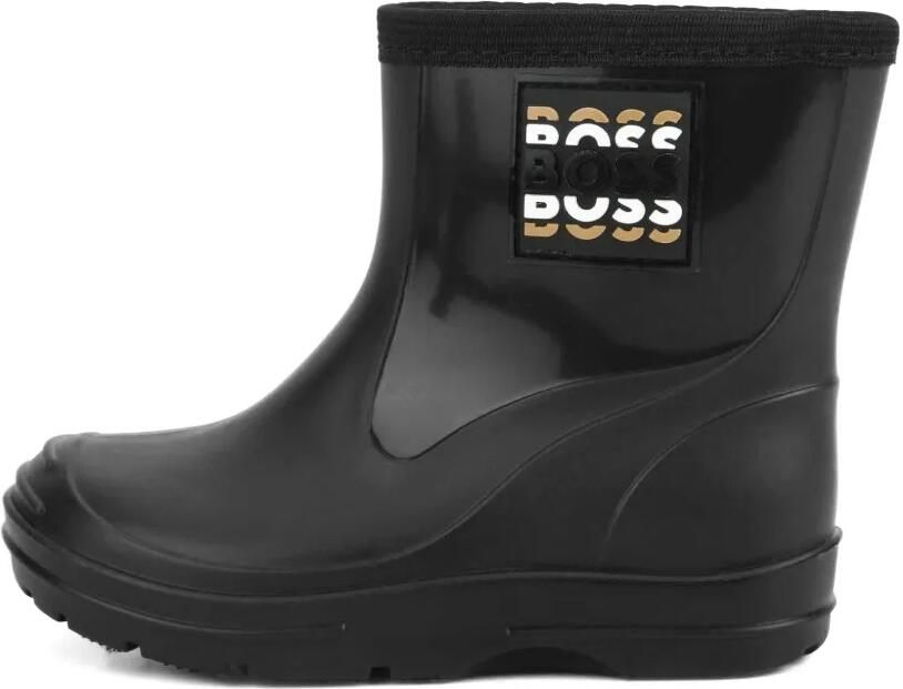 BOSS Kidswear Regenlaarzen met logopatch Zwart - Foto 4