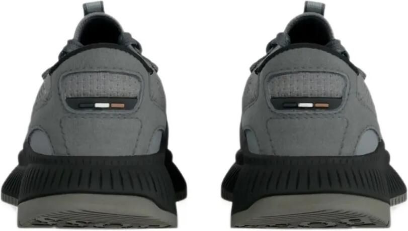 BOSS Kidswear ribbed-knit panelled sneakers Grijs - Foto 4