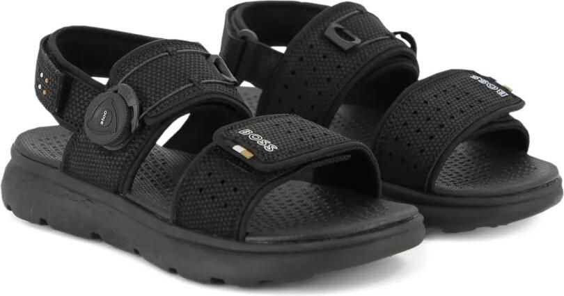 BOSS Kidswear Sandalen met klittenband Zwart